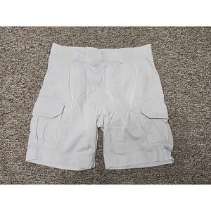 POLO RALPH LAUREN MENS 38x10 White Cargo Shorts 100% Cotton